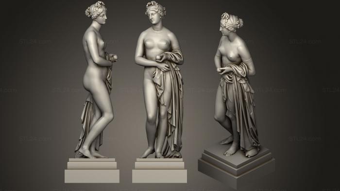 Статуи античные и исторические (Статуя 8, STKA_1491) 3D модель для ЧПУ станка